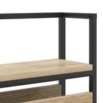 vidaXL Tête de lit de rangement Chêne sonoma 120 cm Bois d'ingénierie