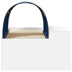 vidaXL Cadre de Lit avec Accessoire Chêne Artisan et Bleu