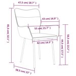 vidaXL Chaises à manger lot de 2 Noir Velours