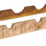 vidaXL Étagère à vin 100 x 45 x 33 cm Bois de mangue brut solide