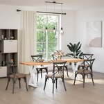 vidaXL Pieds de table à manger 2 pièces Blanc 60 x (72-73 3) cm Acier