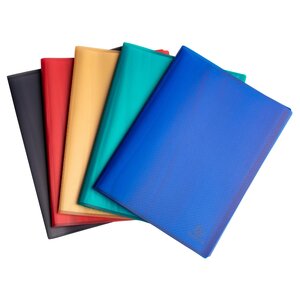 Protège-documents Pp Recyclé Semi-rigide 100 Vues Opak - Couleurs Assorties - X 15 - Exacompta