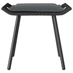 Tabourets de jardin vidaXL 2 Pièces Noir 50x40x45 cm Poly Rattan