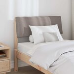 vidaXL Tête de lit capitonnée Taupe 80 cm Pin massif