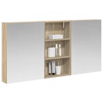vidaXL Ensemble de Meubles de Salle de Bain 3 Pièces 140 x 14 5 x 70 cm