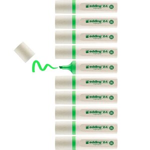 Surligneur 24 Ecoline Vert clair 2-5 mm x 10 EDDING