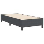 vidaXL Cadre de lit plateforme Gris foncé 90 x 200 cm