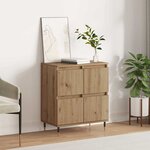 vidaXL Buffet Marron 60 x 35 x 70 cm Bois d'ingénierie