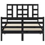 vidaXL Tête de lit Marron miel 206x4x100 cm Bois massif de pin