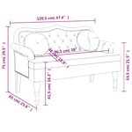 vidaXL Banc avec coussins gris foncé 120 5x65x75 cm velours