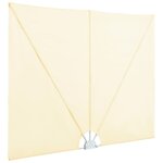 vidaXL Auvent latéral pliable de terrasse Crème 300 x 200 cm