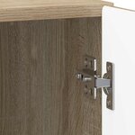 vidaXL Cabinet de chevet 2 Pièces Chêne Sonoma 43 x 34 5 x 50 cm