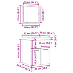 vidaXL Ensemble de meubles de salle de bain 3 Pièces chêne sonoma