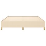 vidaXL Cadre de lit sans matelas crème 180x200 cm tissu