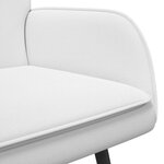 vidaXL Sofa 2 places Blanc 115 x 61 x 87 cm Tissu