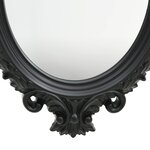 vidaXL Miroir mural style château 56x76 cm Noir