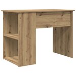 vidaXL Bureau chêne artisanal 100x55x75 cm bois d'ingénierie