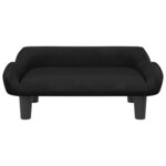 vidaXL Canapé pour enfants noir 70x40x24 cm velours
