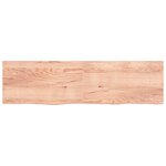 vidaXL Étagère murale marron clair bois chêne massif traité