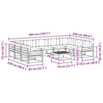 vidaXL Ensemble de canapés d'extérieur 10 Pièces Blanc et anthracite