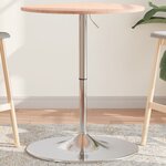 vidaXL Table de bar Ø60x89 5 cm bois massif de hêtre