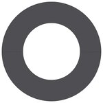 vidaXL adapté pour anneau d'arbre plat Noir Ø40 / 70 cm Acier