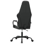 vidaXL Chaise de jeu Noir et camouflage Similicuir