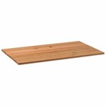 vidaXL Dessus de table marron clair bois chêne massif rectangulaire