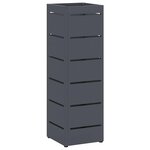 vidaXL Porte-parapluie Anthracite 15 5 x 15 5 x 49 cm Métal