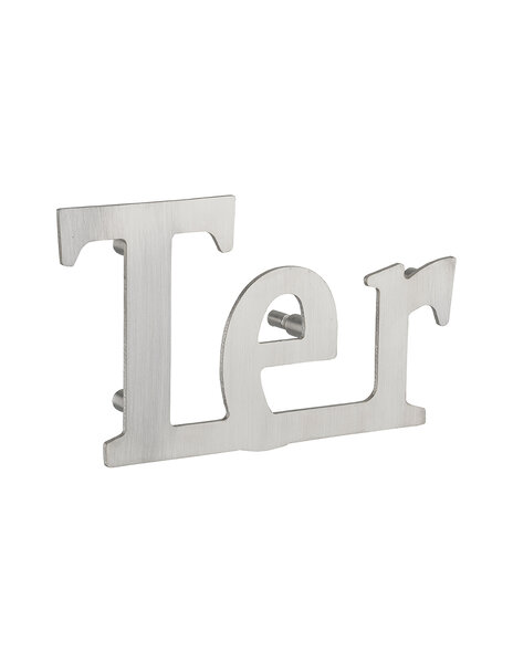 THIRARD - Lettre Ter à visser  inox  H.80mm - THIRARD
