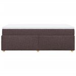vidaXL Sommier à lattes de lit avec matelas Marron foncé 80x200 cm
