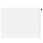 vidaXL Meuble TV mural Blanc 59 5 x 41 x 30 cm Bois d'ingénierie