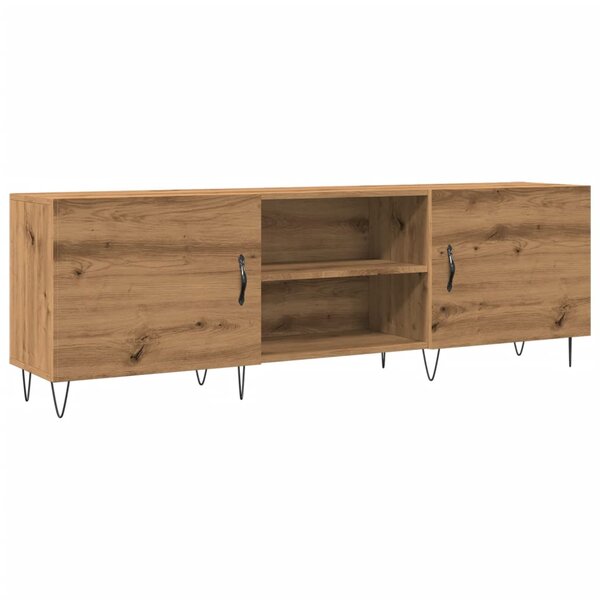 vidaXL Meuble TV chêne artisanal 150x30x50 cm bois d'ingénierie