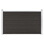 vidaXL Panneau de clôture WPC 180x105 cm Noir