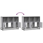 vidaXL Buffet sonoma gris 100x35x76 cm bois d'ingénierie