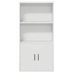 vidaXL Bibliothèque blanc 60x24x120 cm bois d'ingénierie
