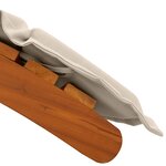 vidaXL Chaise longue 2 Pièces Blanc 184 x 55 x 64cm Bois d'acacia massif