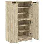 vidaXL Armoire à chaussures Chêne sonoma 59x35x100 5cm Bois d'ingénierie