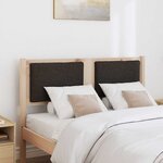 vidaXL Tête de lit Autre Marron 120 cm Bois massif en pin