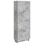 vidaXL Ensemble de Meubles 2 Pièces Gris béton 66 x 34 5 x 90 cm