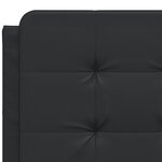 vidaXL Lit avec matelas noir 140x200 cm similicuir