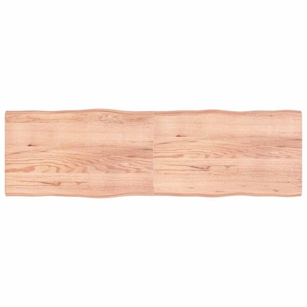 vidaXL Dessus de table bois massif traité bordure assortie
