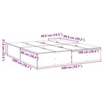 vidaXL Cadre de lit Gris béton 200 x 200 x 31 5 cm Bois d'ingénierie