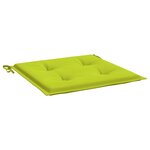 vidaXL Coussins de chaise de jardin lot de 6 vert vif 50x50x3 cm