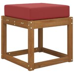 vidaXL Coussin de Siège d'Extérieur Bordeaux 40 x 40 x 8 cm