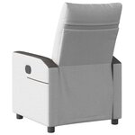 vidaXL Fauteuil inclinable gris nuage tissu