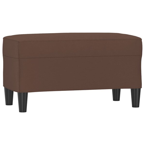 Banc banquette marron 70 x 35 x 41 cm synthétique 02_0010487