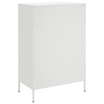 vidaXL Buffet haut blanc 68x39x101 5 cm acier