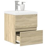 vidaXL Ensemble de meubles de salle de bain 2 Pièces chêne sonoma