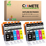 33XL - 10 Cartouches Compatibles avec EPSON 33 XL Orange - COMETE